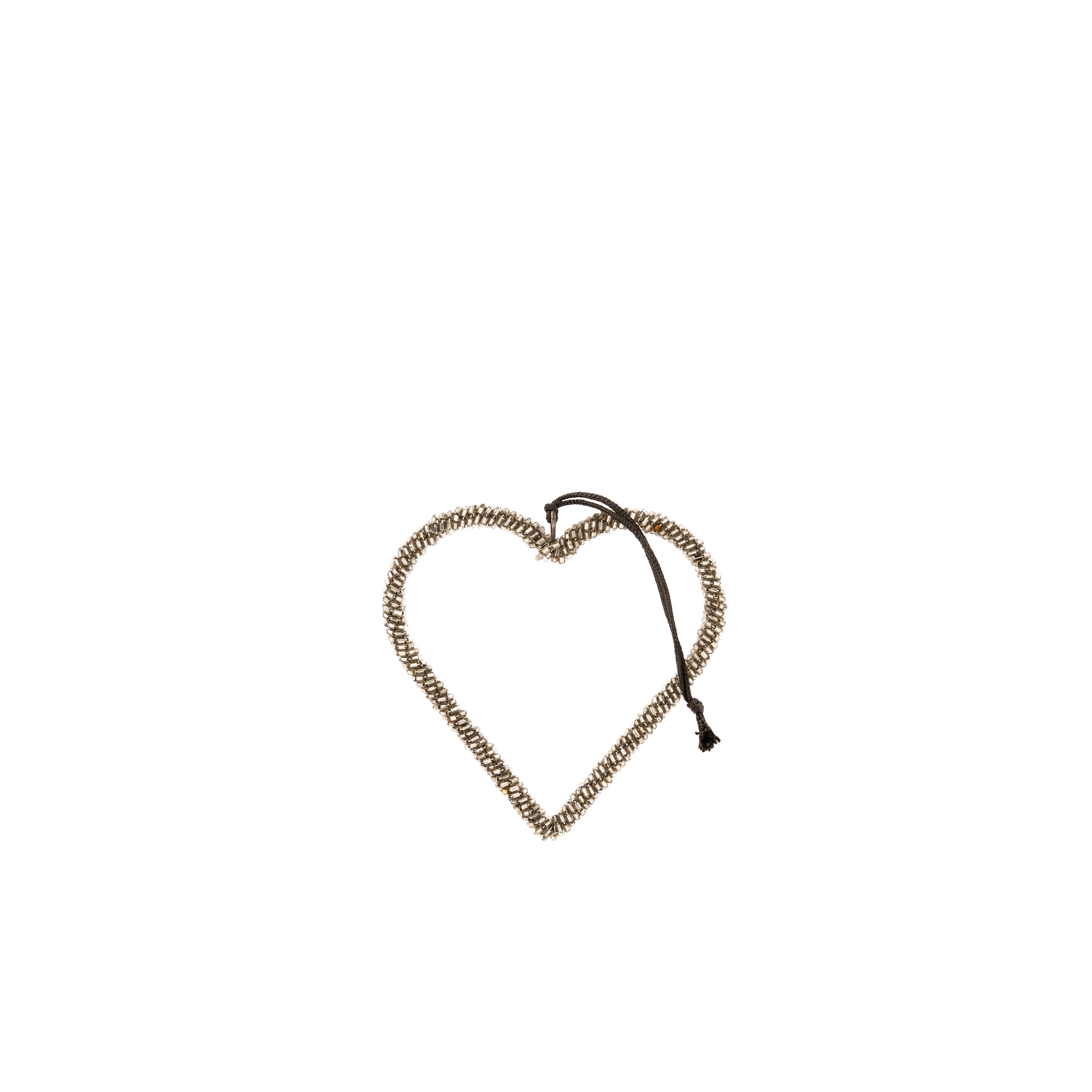 Glass Beaded Heart Decoration