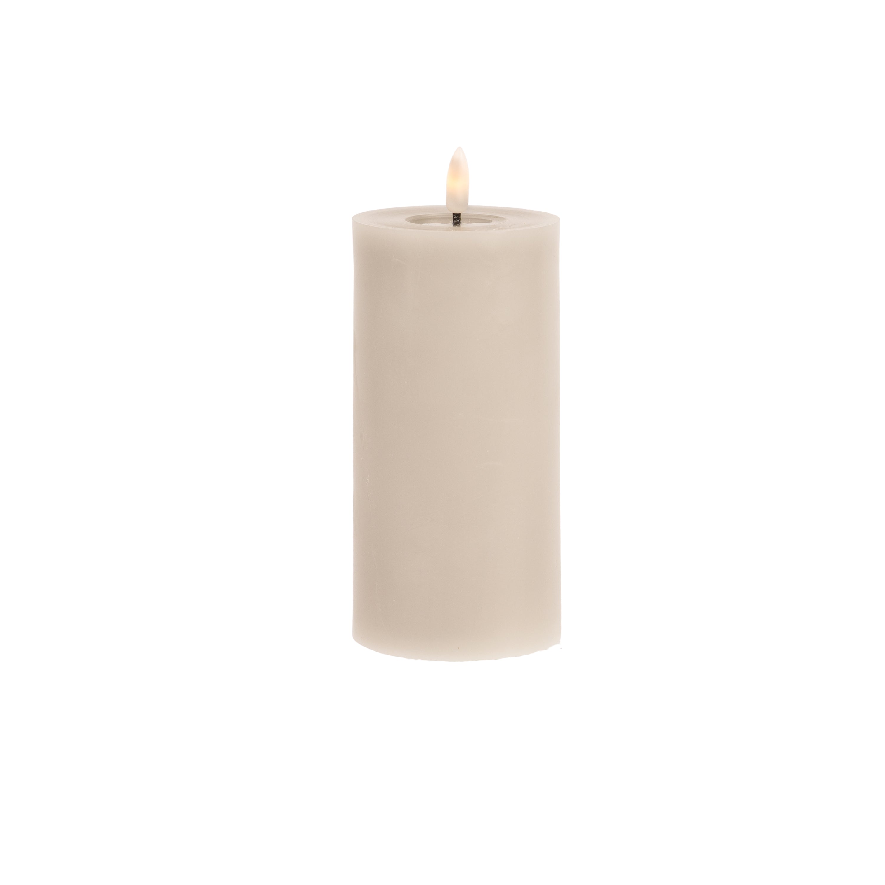 Melt Effect LED Candle - Grey