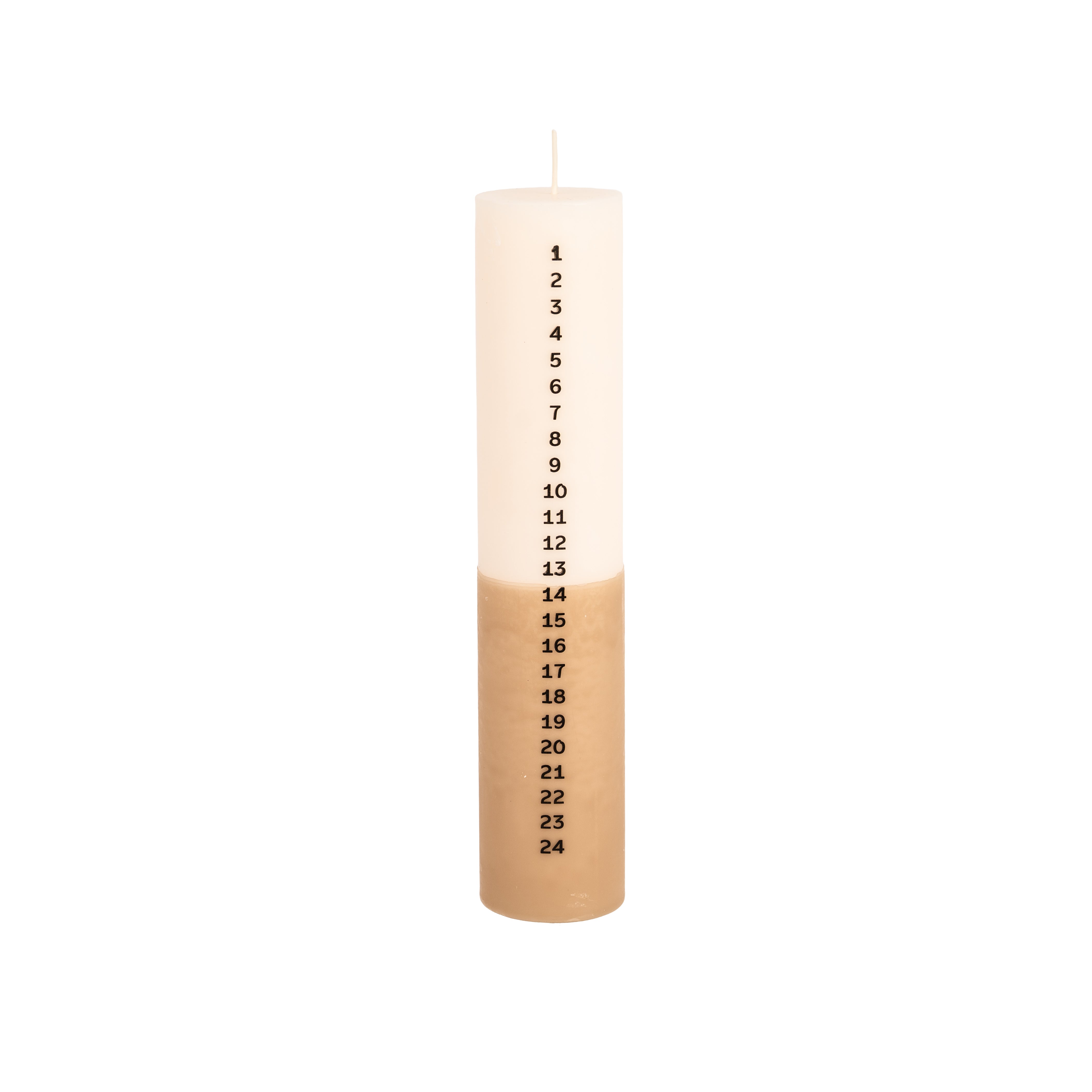 Advent Calendar Candle - White