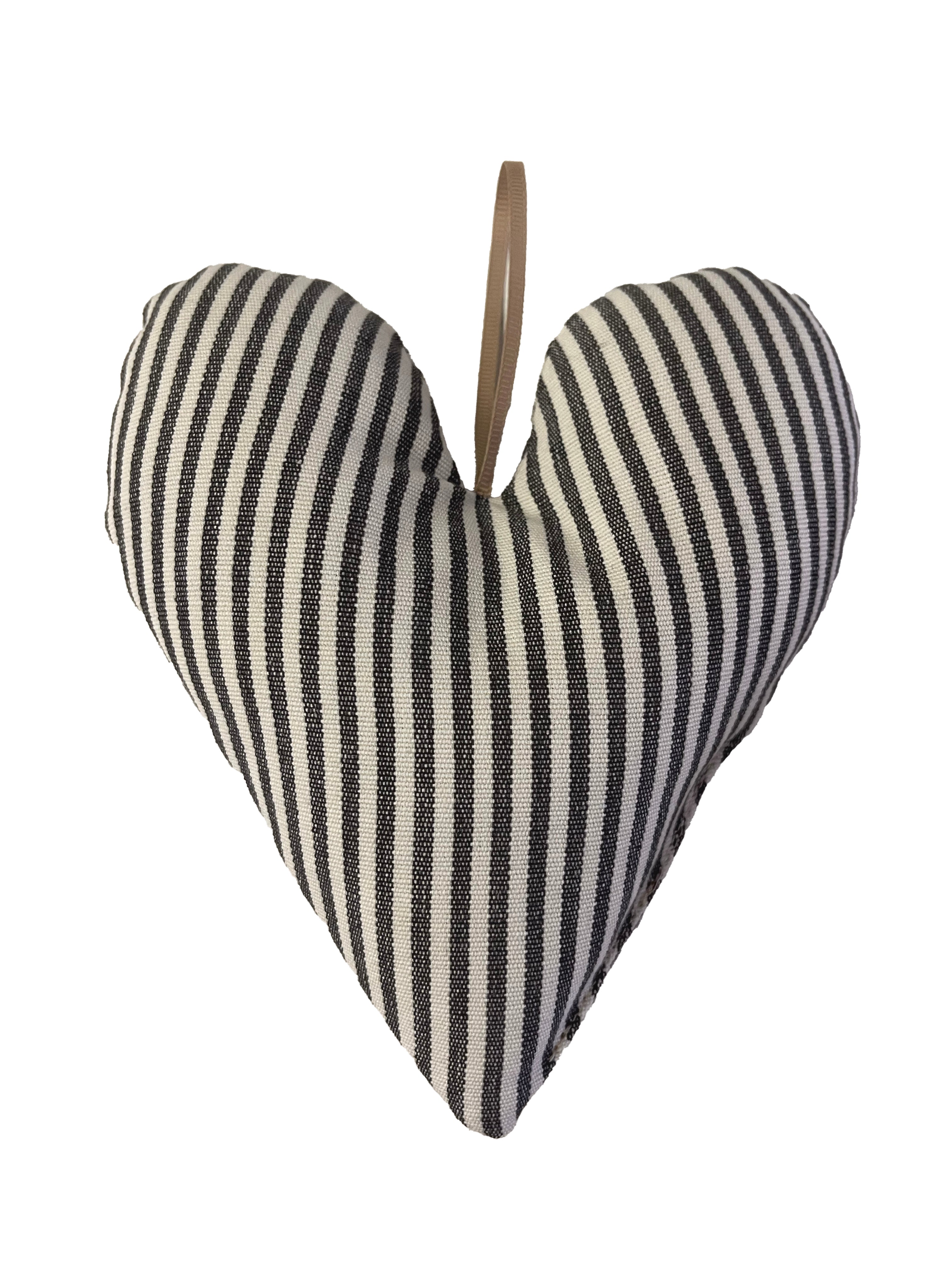 LATHAMS EXCLUSIVE LOVE HEART - STRIPE - BLK/WHT