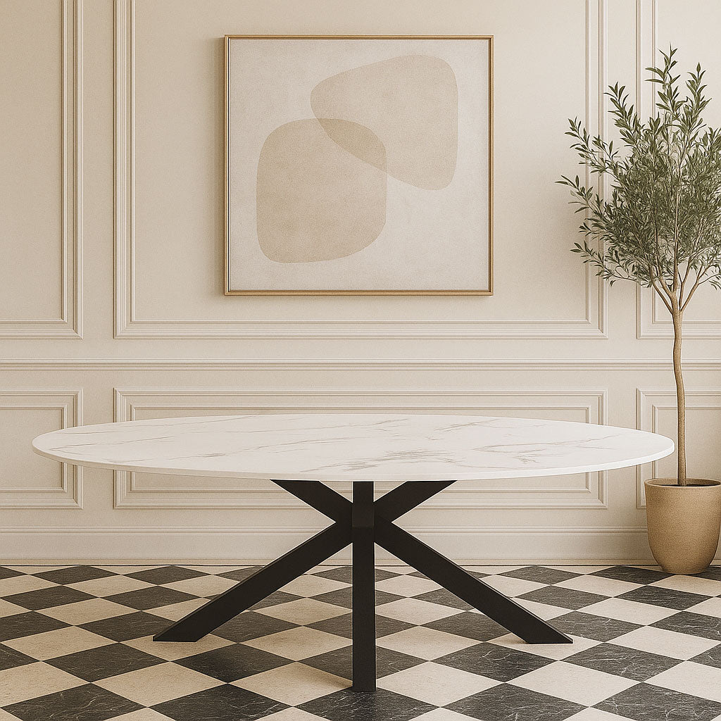 LUNA DINING TABLE - OVAL