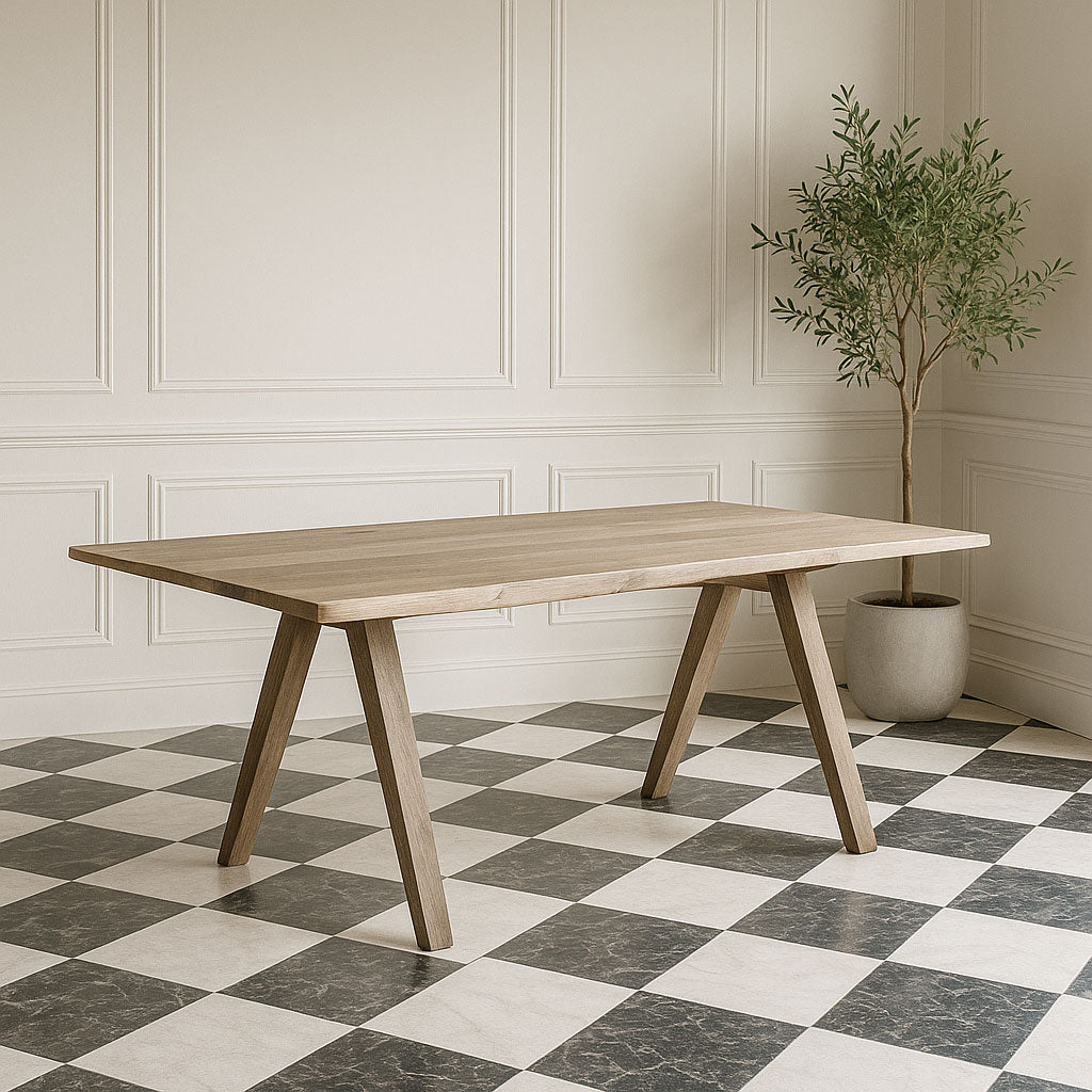 MISTWOOD DINING TABLE - OAK LEGS