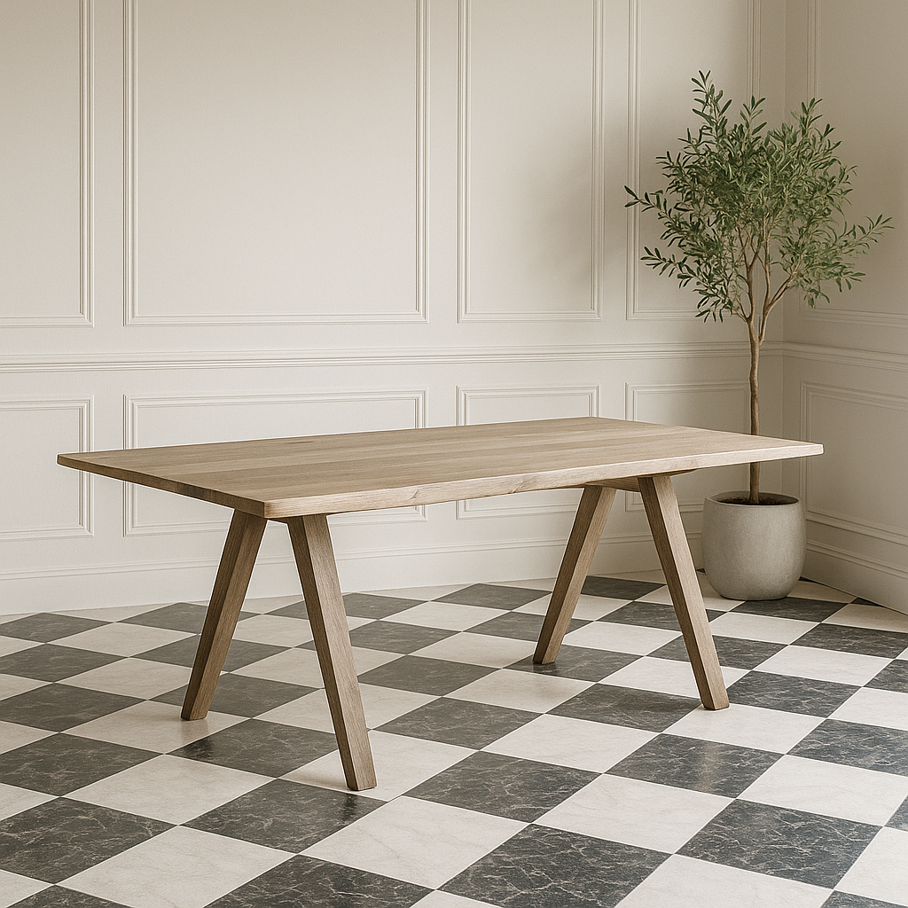 MISTWOOD DINING TABLE - OAK LEGS