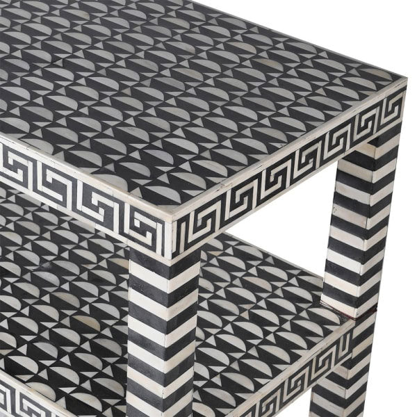MONOCHROME BONE INLAY CONSOLE