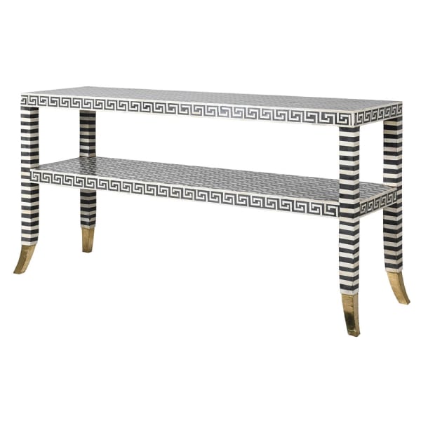 MONOCHROME BONE INLAY CONSOLE
