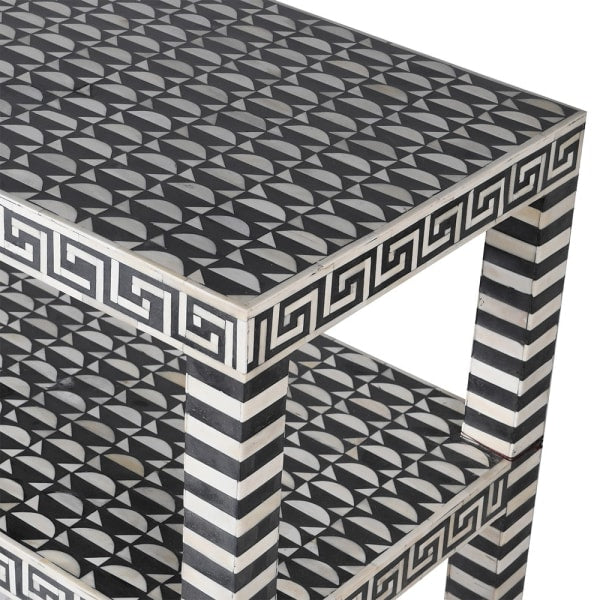 MONOCHROME BONE INLAY CONSOLE