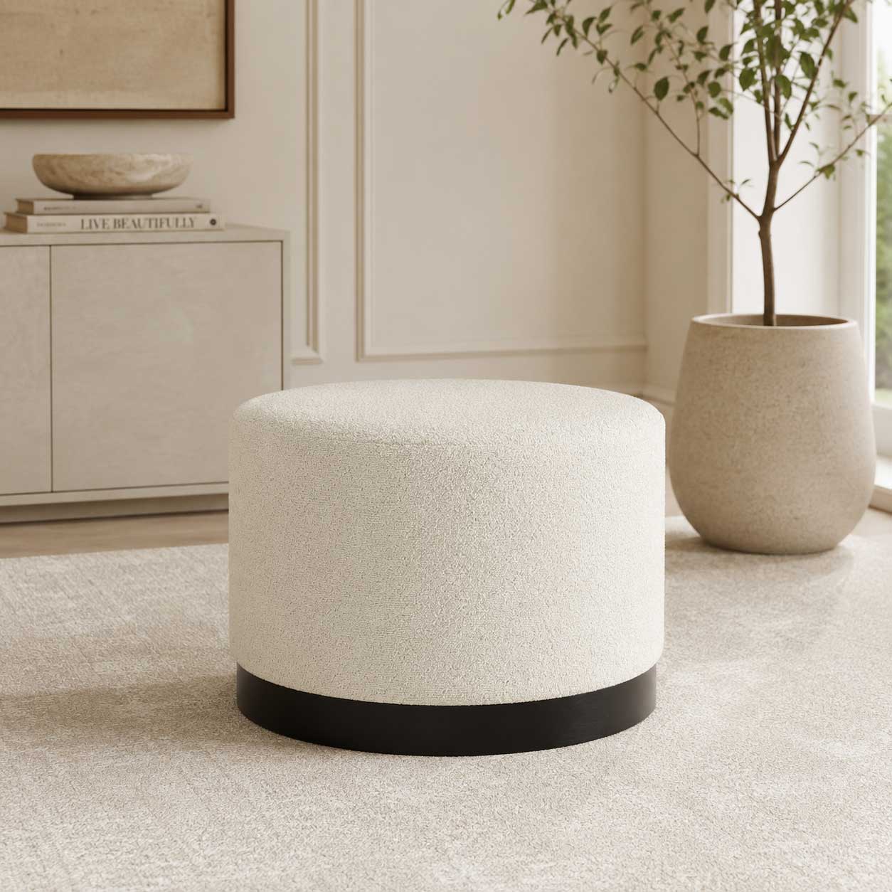 ODESSA ROUND STOOL - LARGE