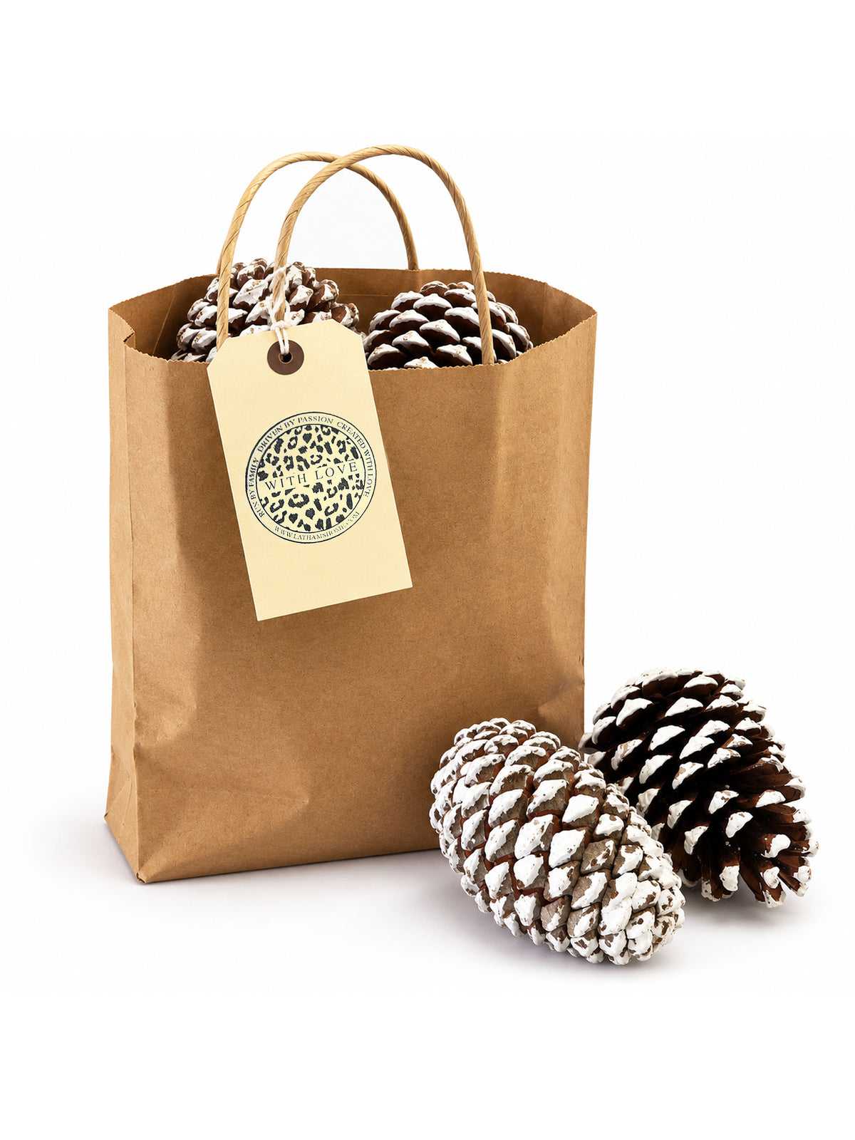BAG OF WHITE TIPPED CONES
