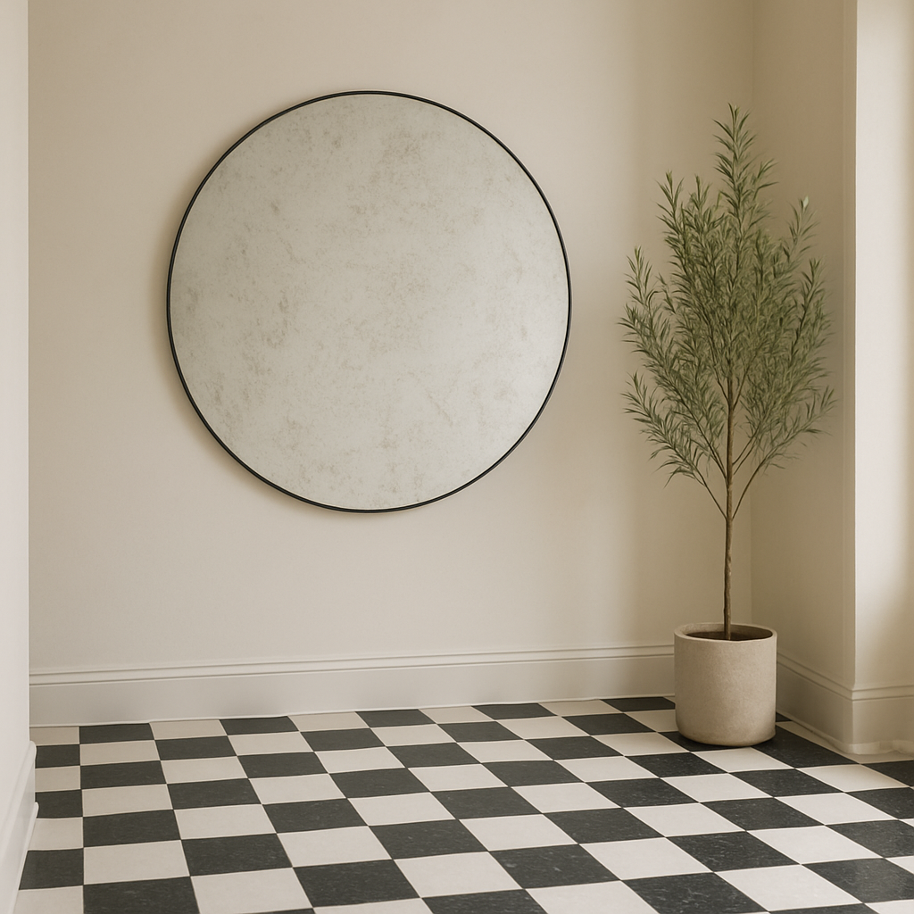 ROUND AGED MIRROR
