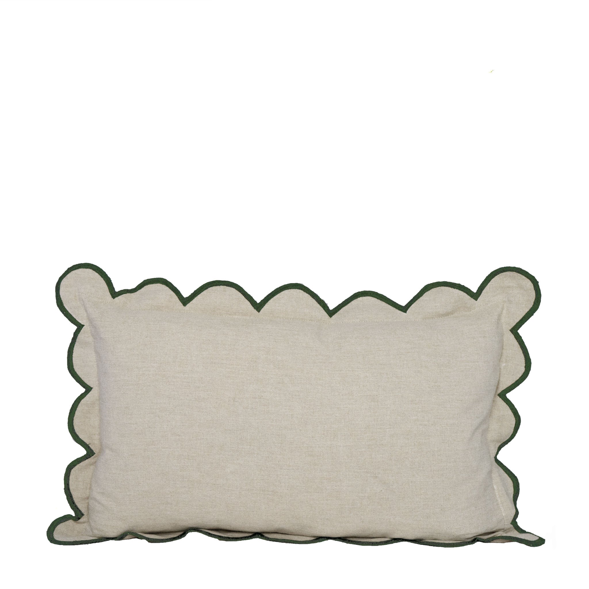 SCALLOP CUSHION - MOSS