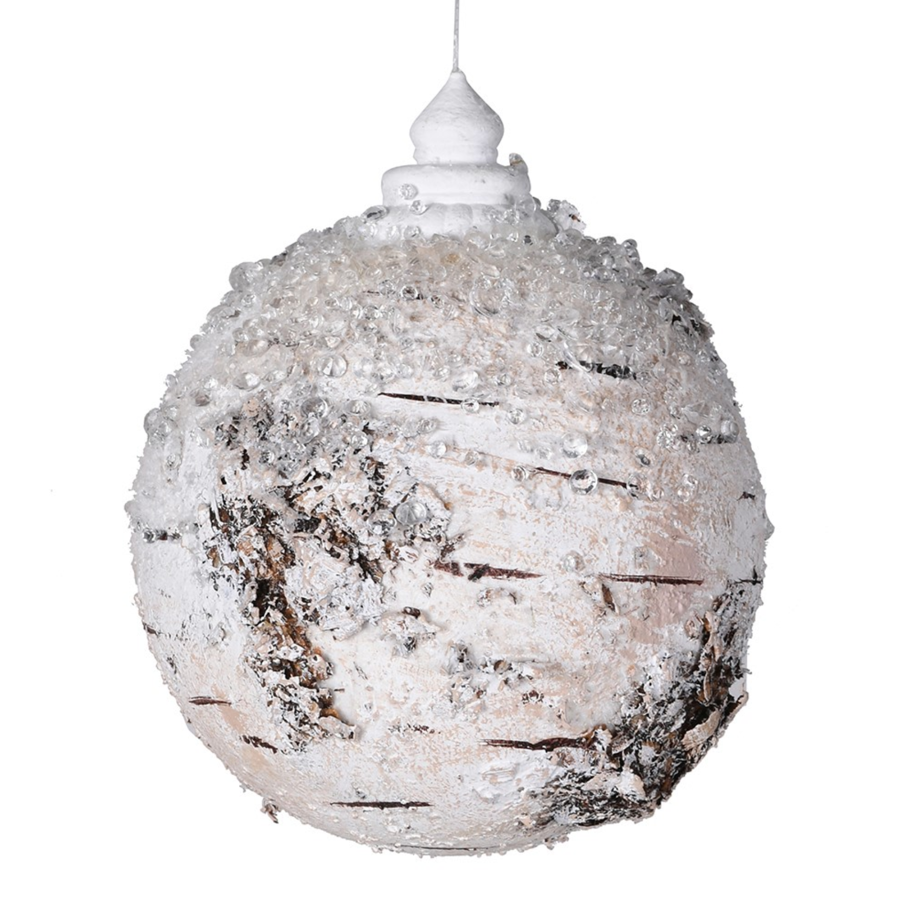 FROSTED BIRCH BAUBLE