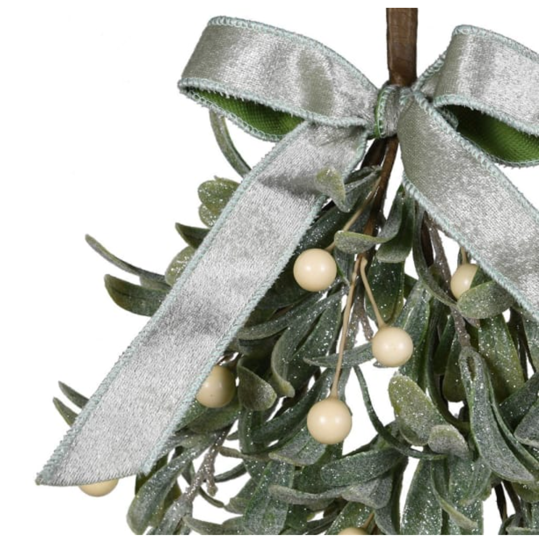 FROSTED MISTLETOE TEARDROP