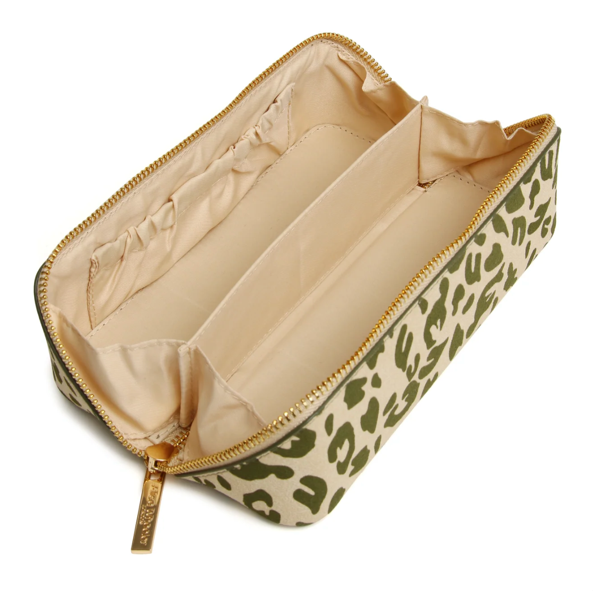 TRAVEL CASE-  GREEN LEOPARD