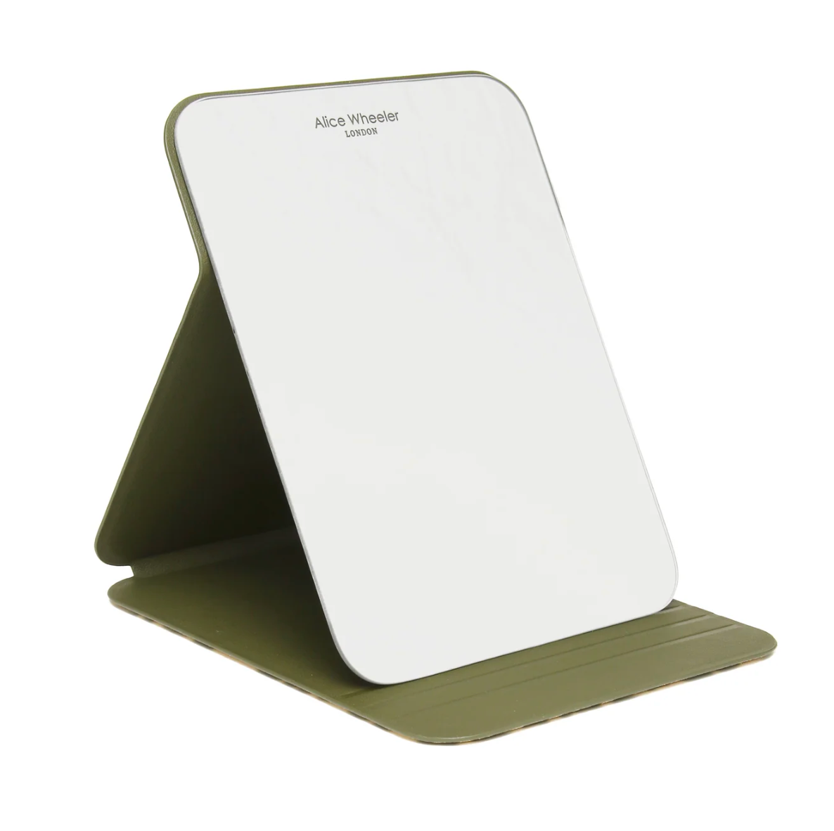 FOLDING MIRROR -GREEN LEOPARD