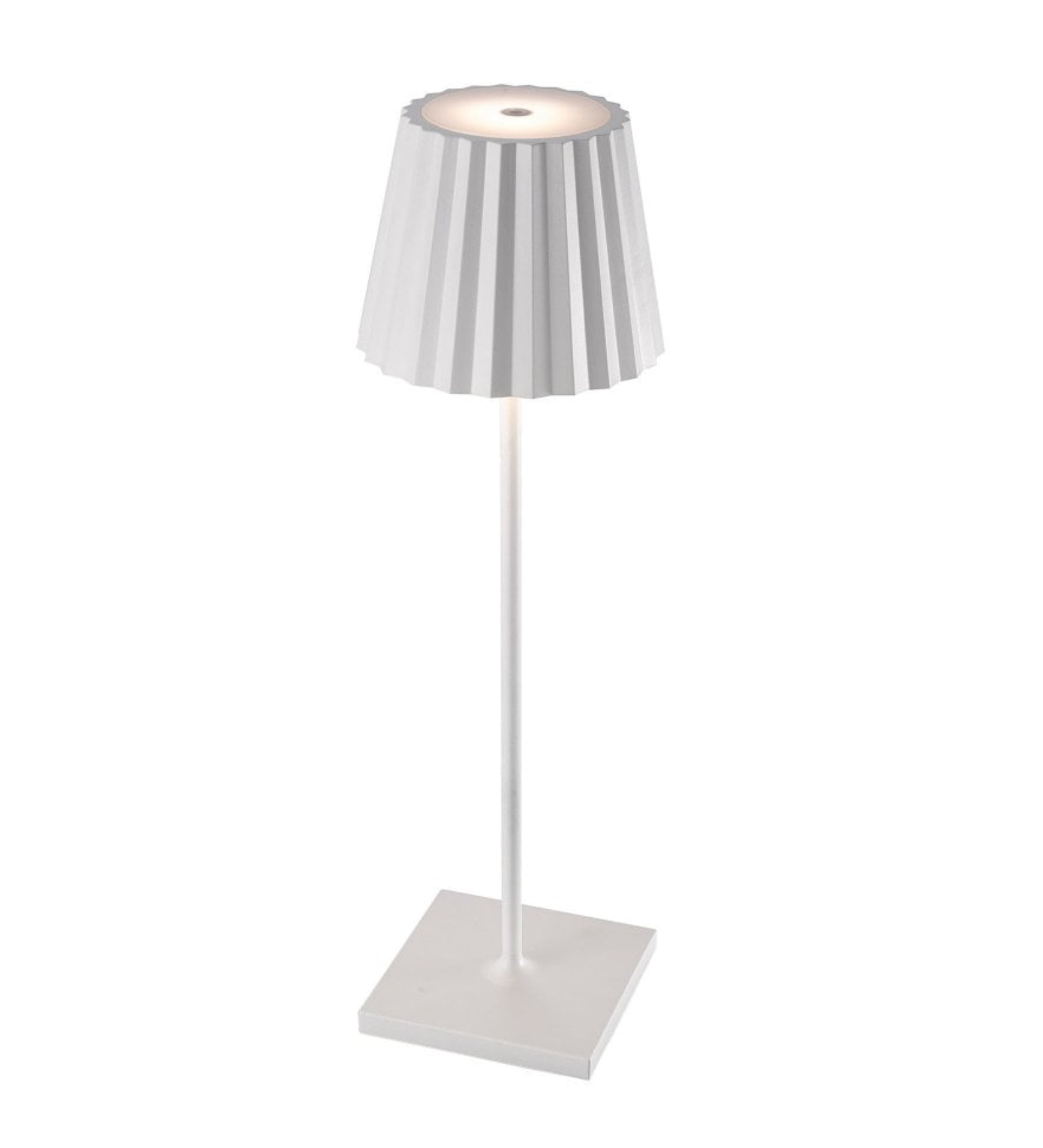 BATTERY TABLE LAMP - WHITE