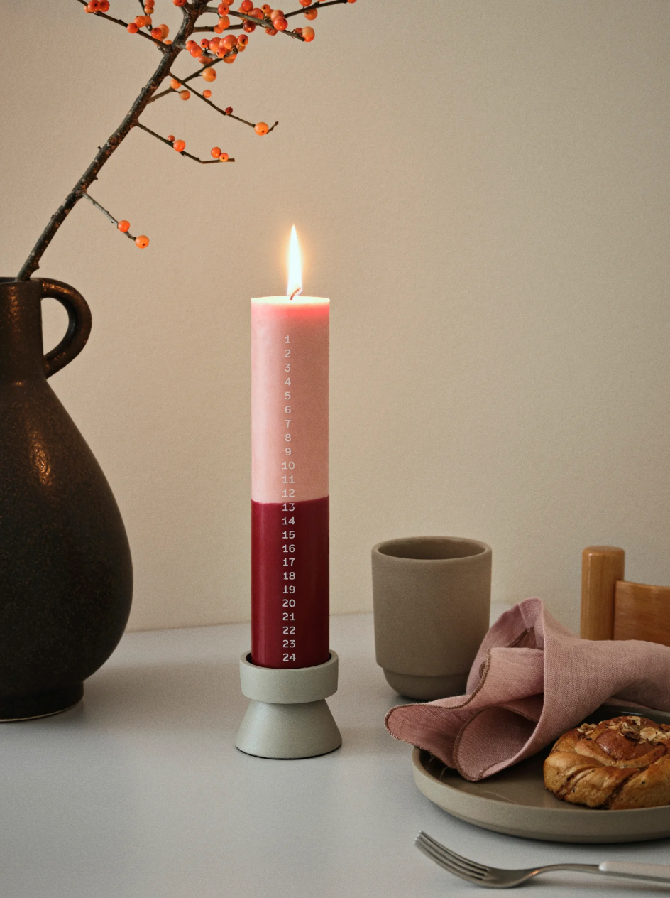 Advent Calendar Candle - Red