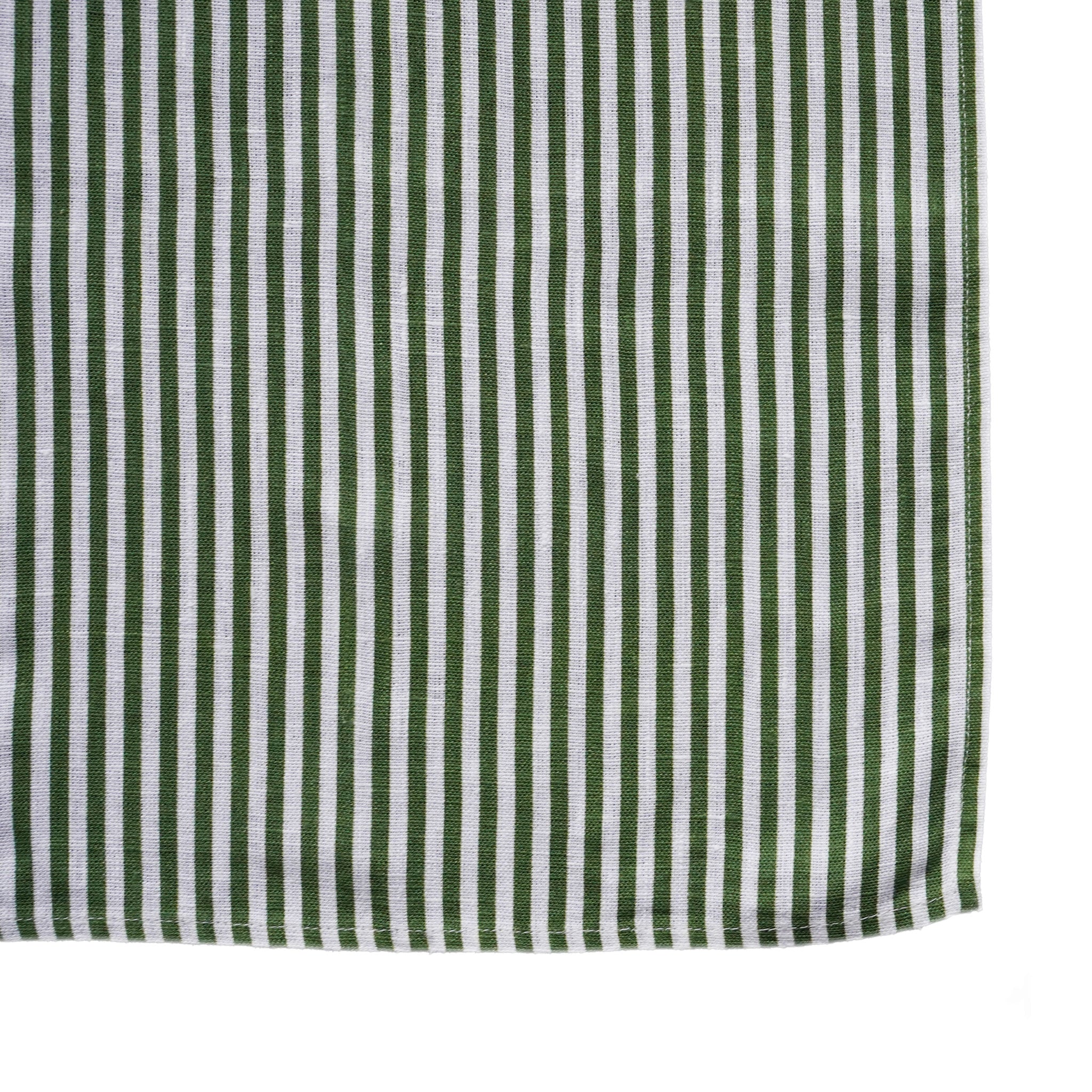 TIME FOR TEA NAPKIN GREEN STRIPE