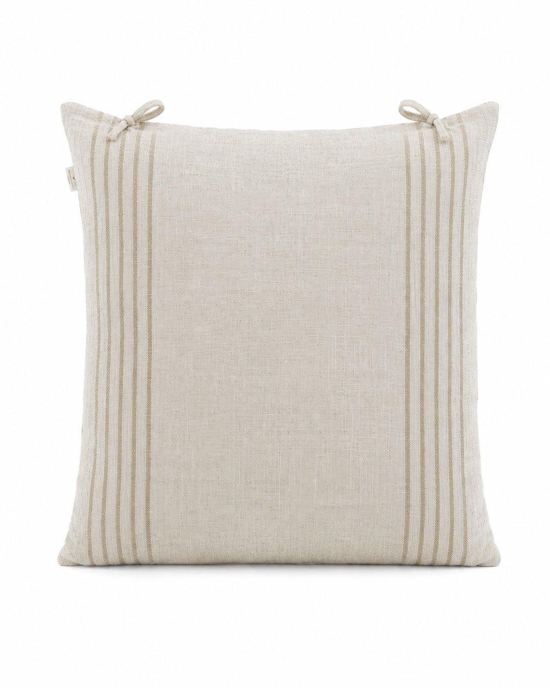 STRIPE SQUARE CUSHION - CREAM
