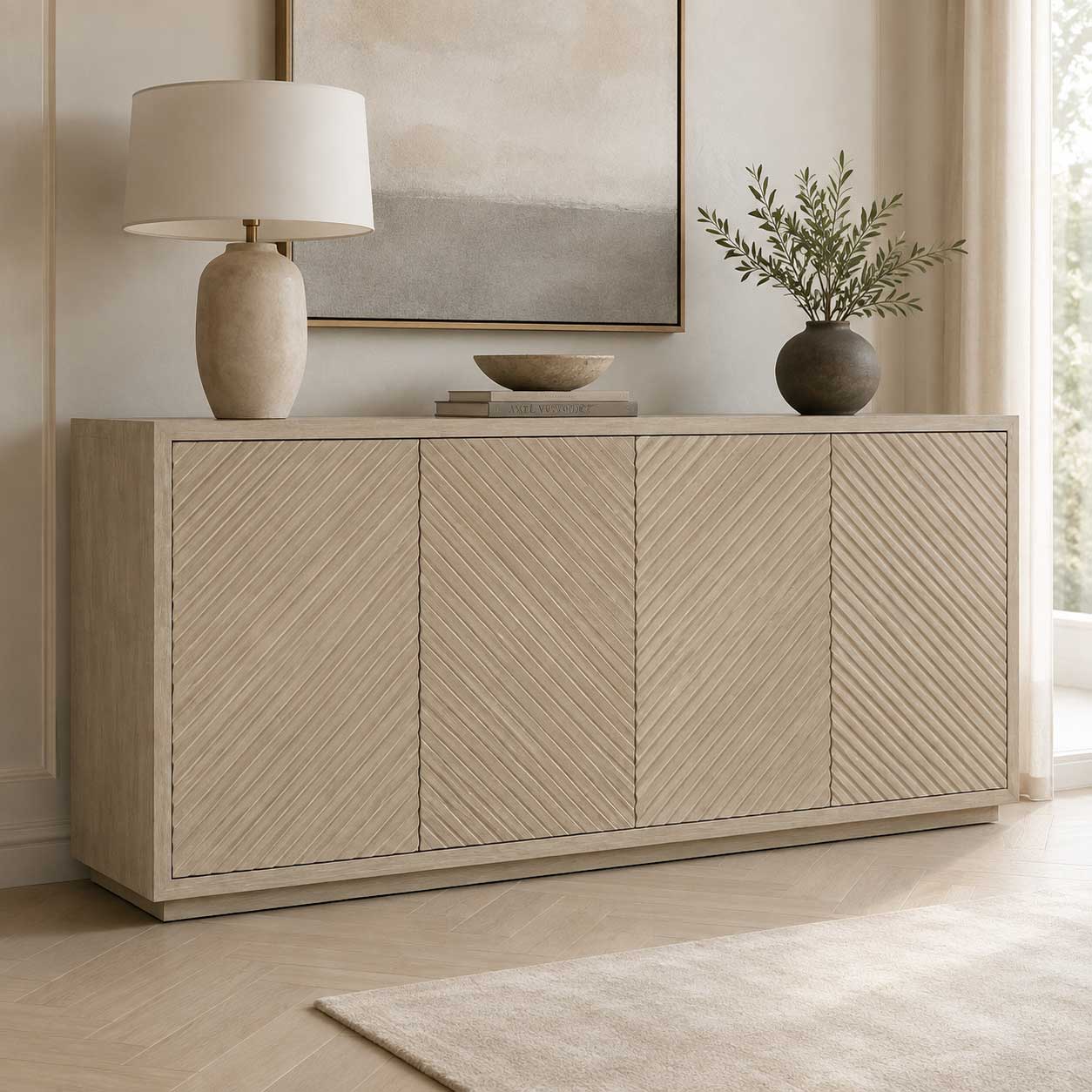 SUNDOWN 4 DOOR SIDEBOARD