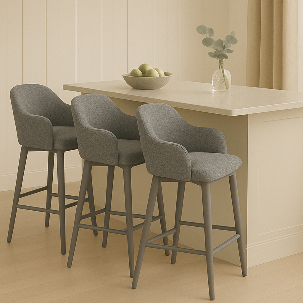 SUPPER CLUB BAR STOOL - MID GREY