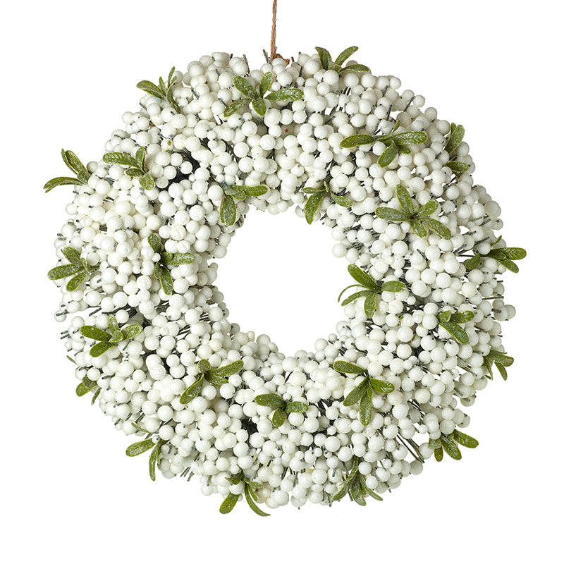 DECORATIVE WHITE BERRY WREATH