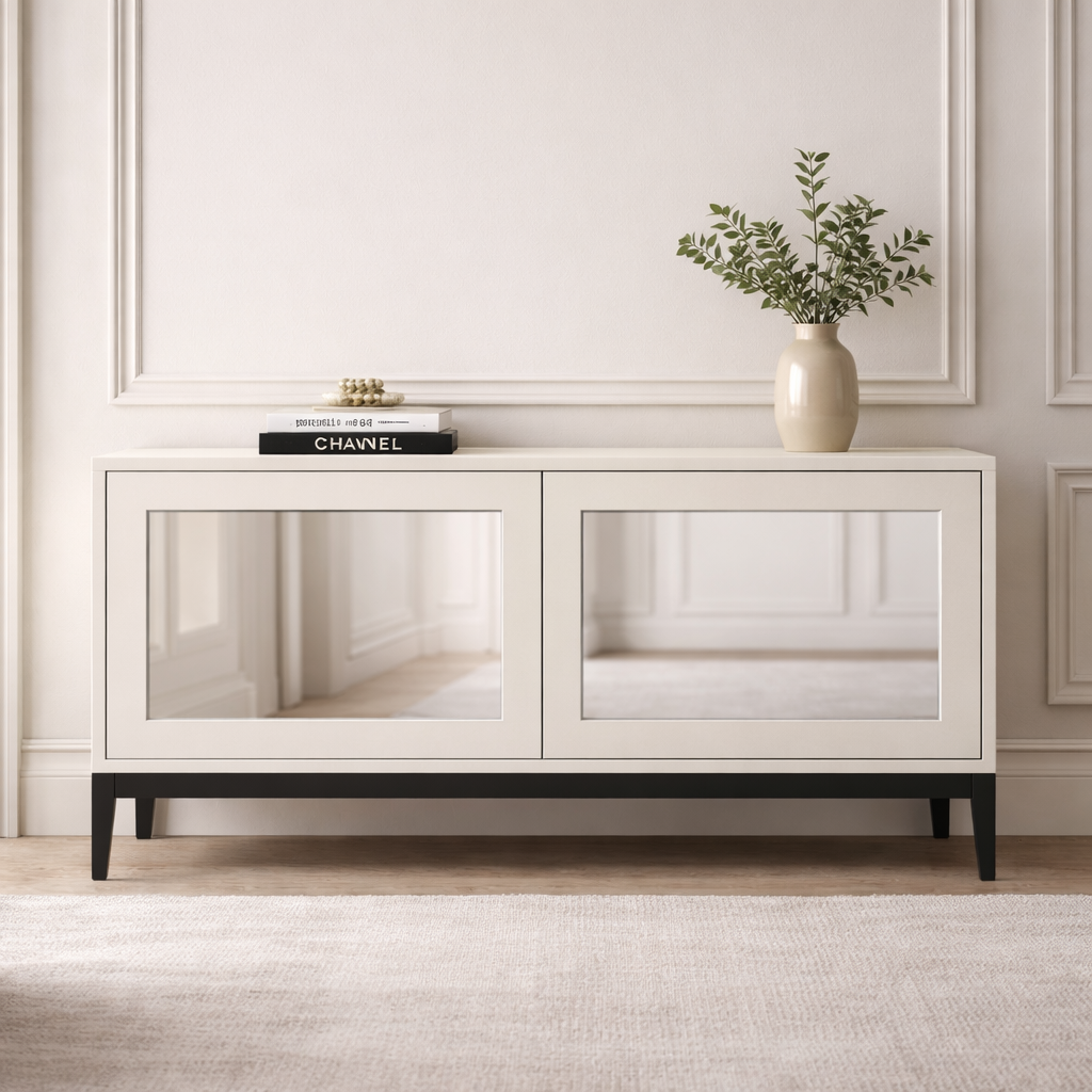 THE LOVER TV UNIT - MIRRORED DOORS