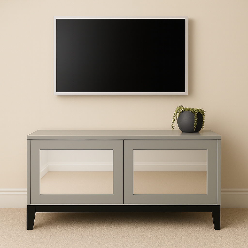 THE LOVER TV UNIT - MIRRORED DOORS