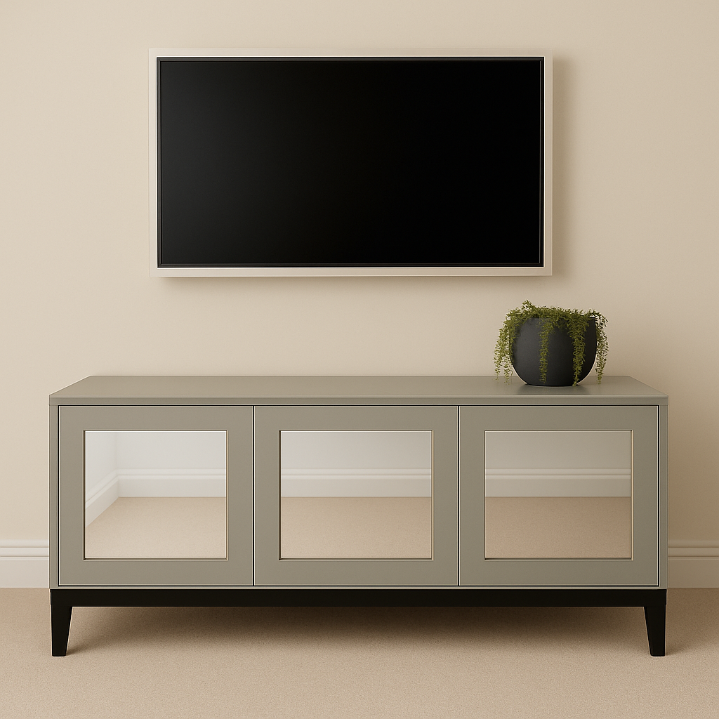 THE LOVER TV UNIT - MIRRORED DOORS