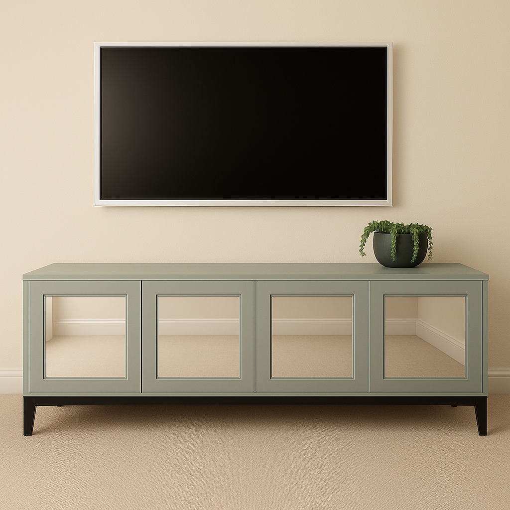 THE LOVER TV UNIT - MIRRORED DOORS