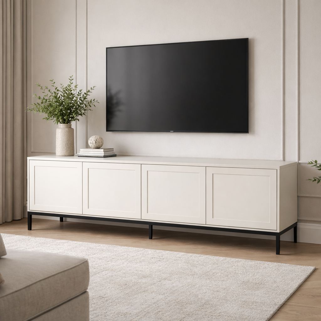 THE LOVER TV UNIT - PANELLED DOORS
