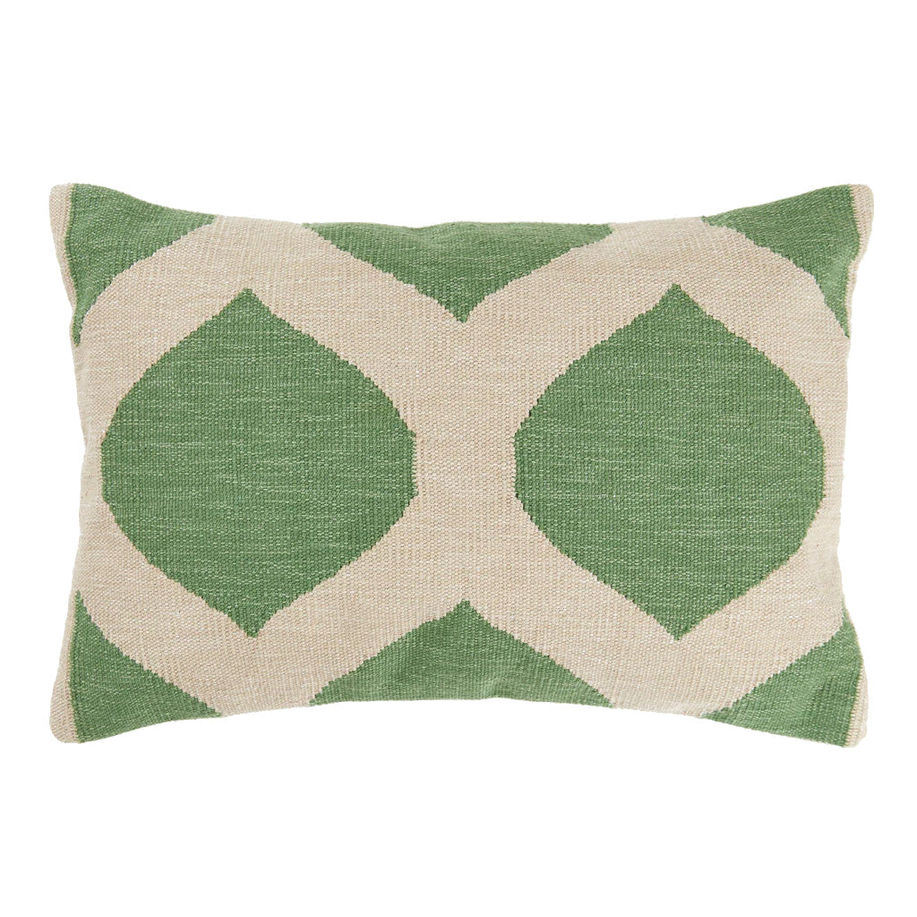 TRELLIS GREEN CUSHION