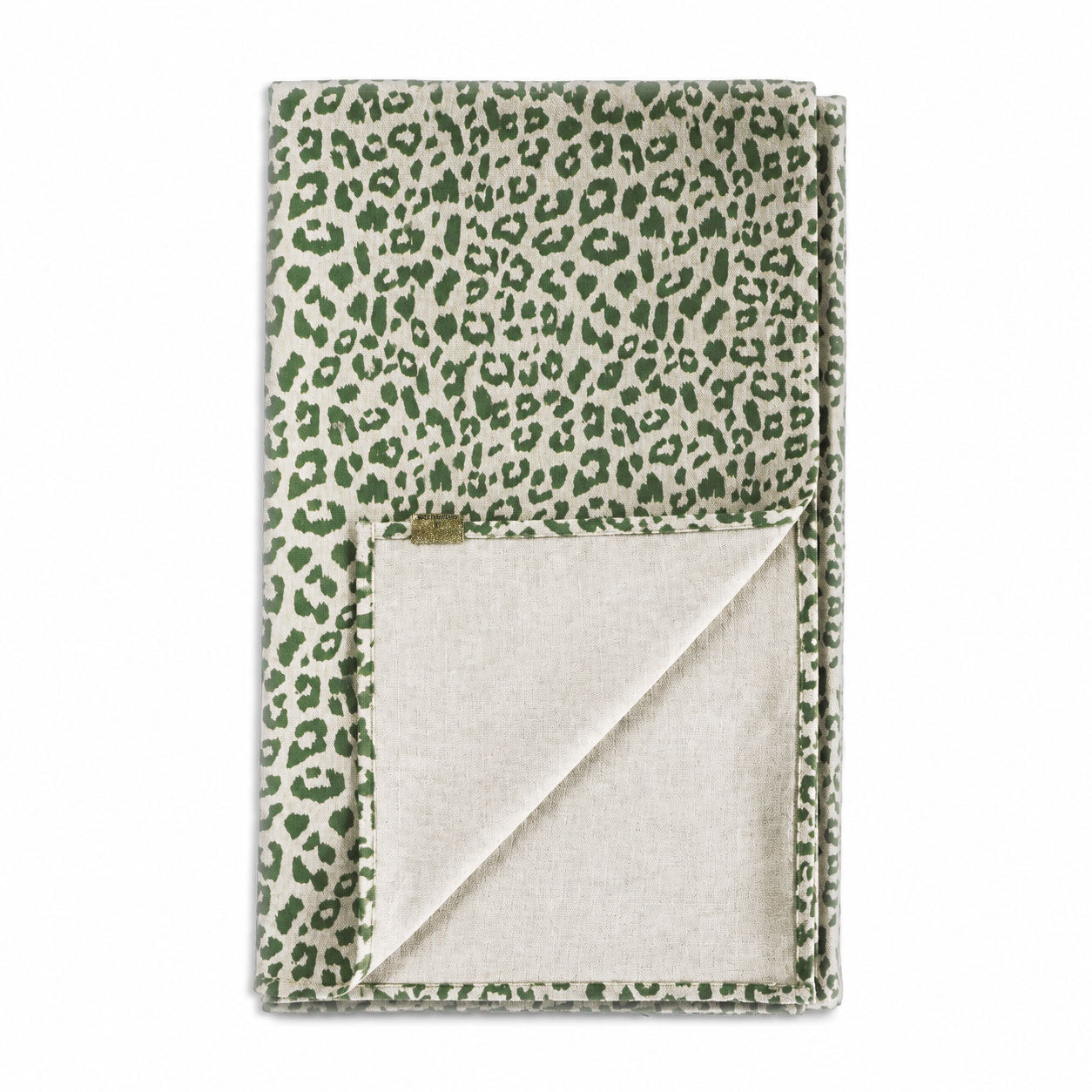 GREEN LEOPARD TABLE CLOTH