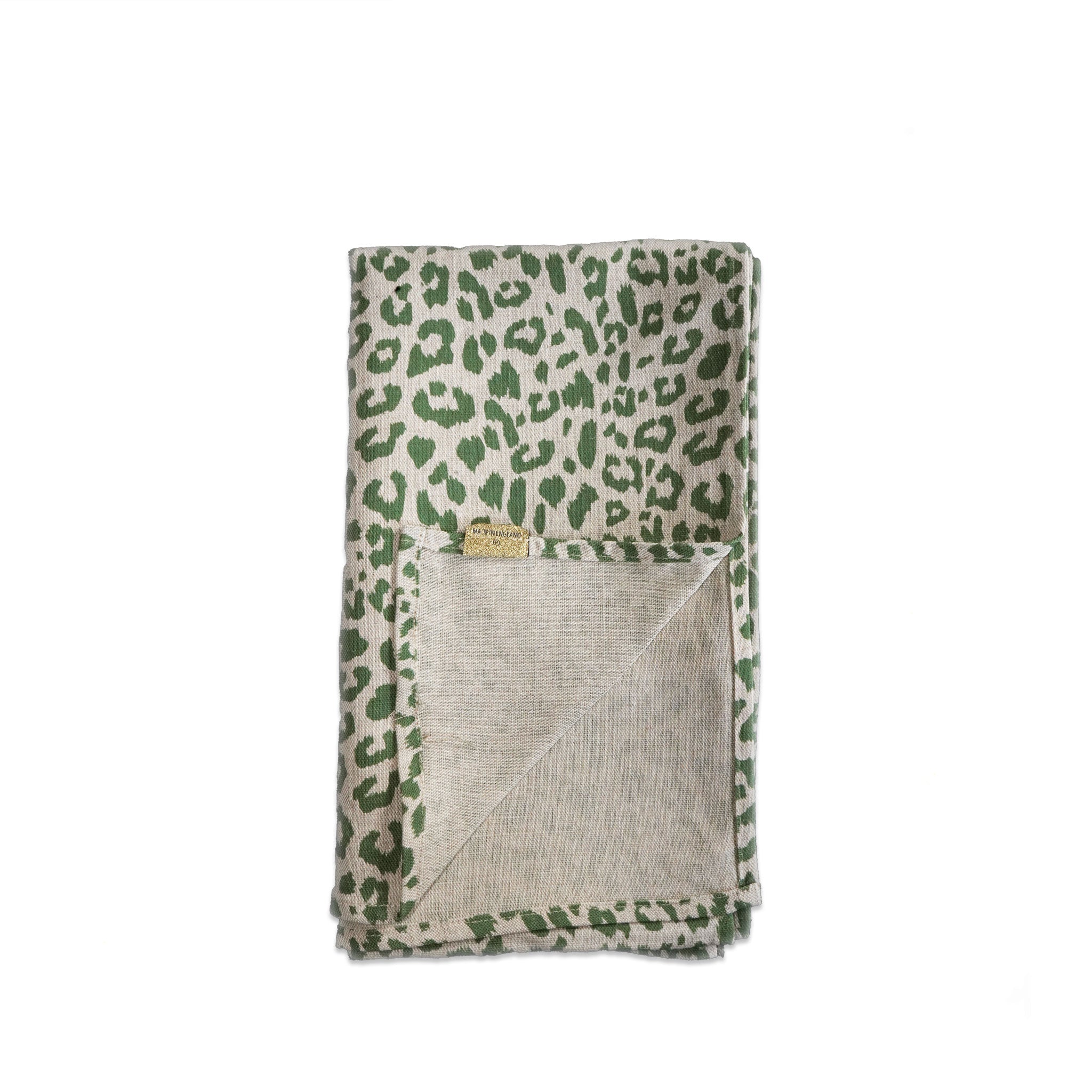 GREEN LEOPARD TABLE RUNNER - SMALL