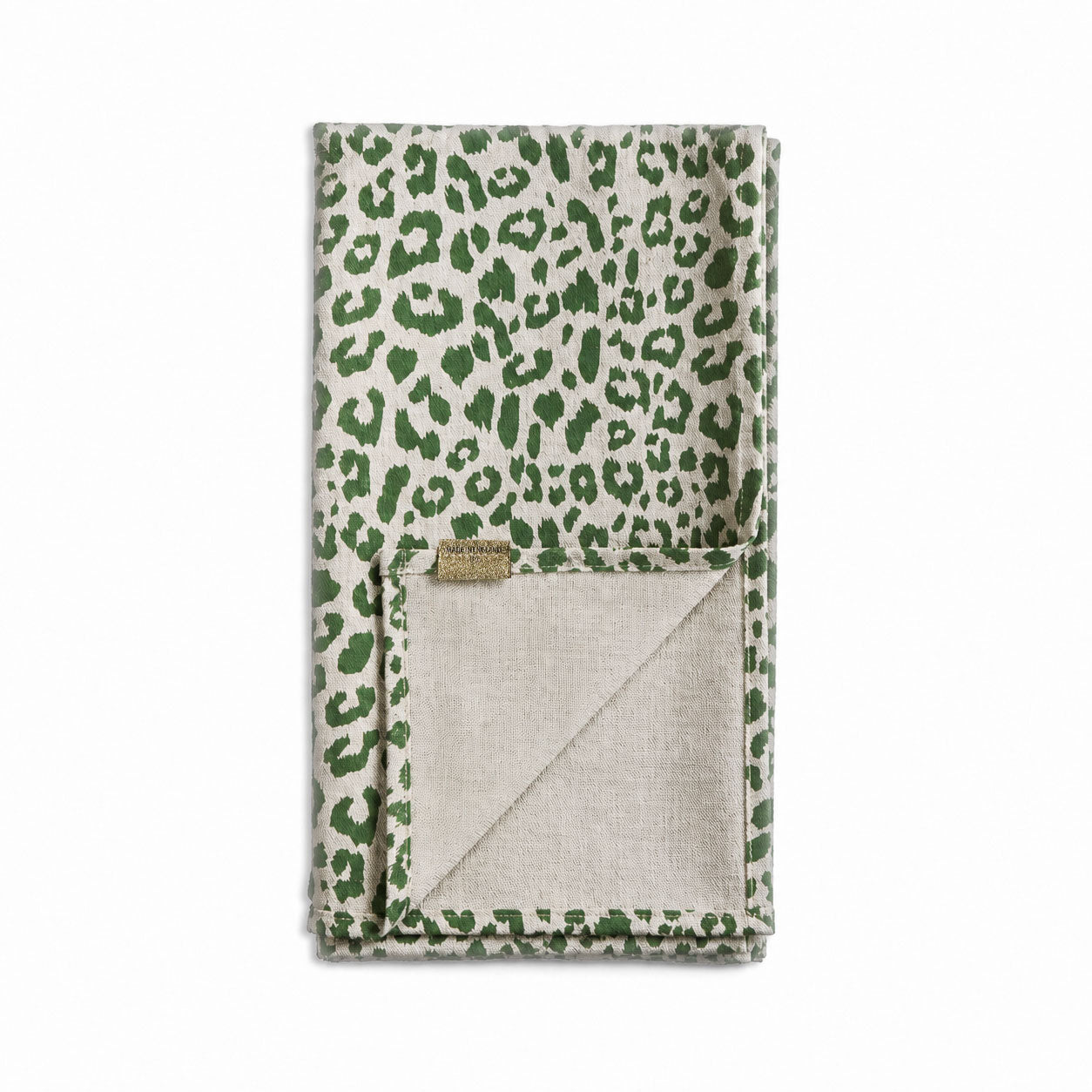 GREEN LEOPARD TABLE RUNNER - LARGE