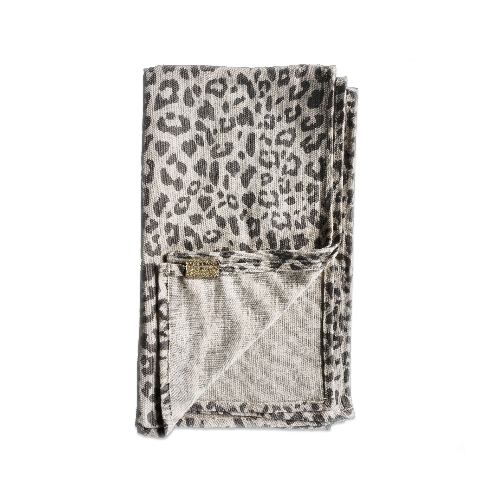 GREY LEOPARD TABLE RUNNER - LARGE